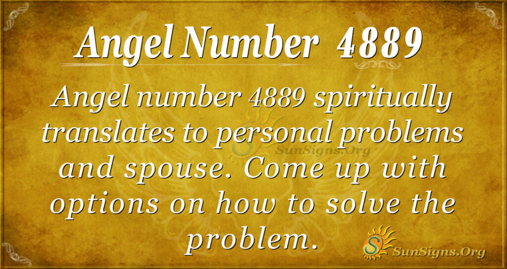 Angel number 4889