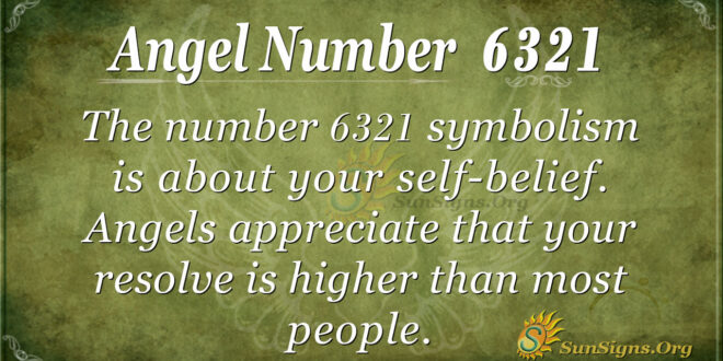 Angel Number 6321
