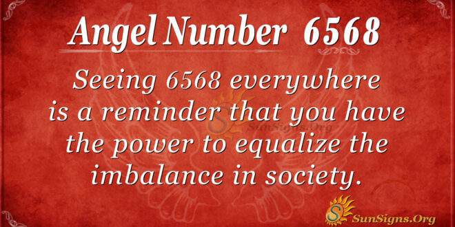 Angel Number 6568