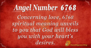 6768 angel number