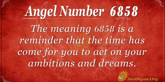 6858 angel number