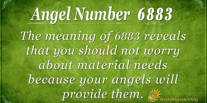 Angel Number 6883