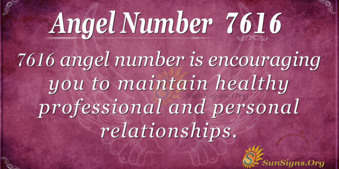Angel number 7616