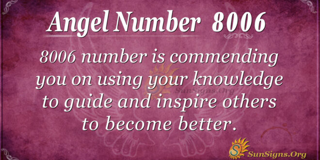 8006 angel number