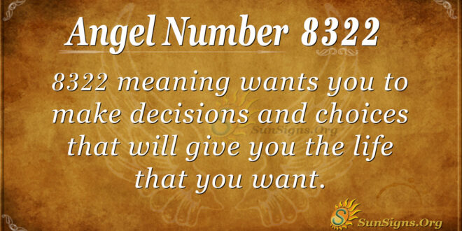Angel Number 8322