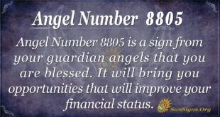 Angel number 8805