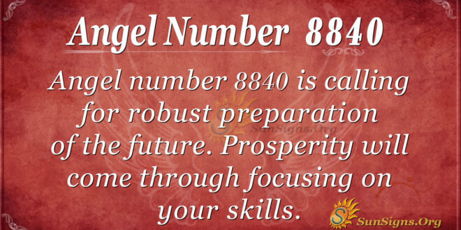 Angel Number 8840
