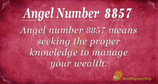 Angel Number 8857