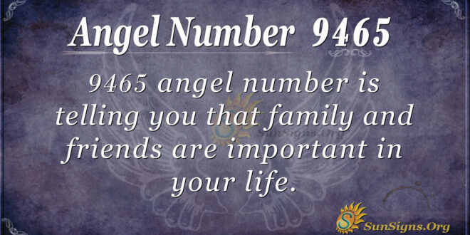 Angel Number 9465