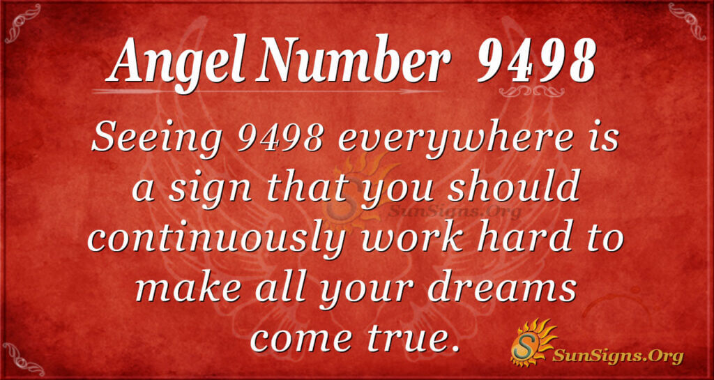 Angel Number 9498