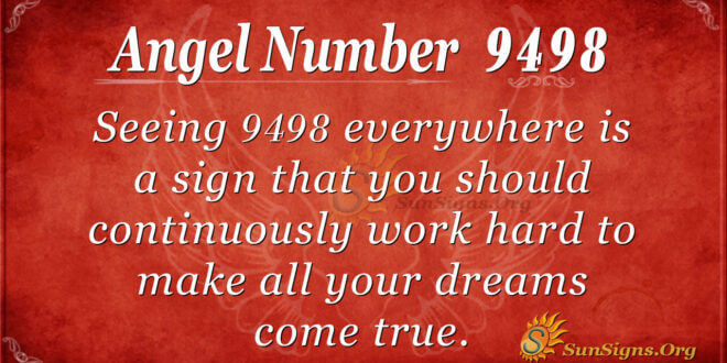 Angel Number 9498