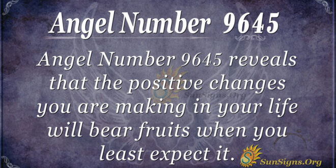 Angel Number 9645