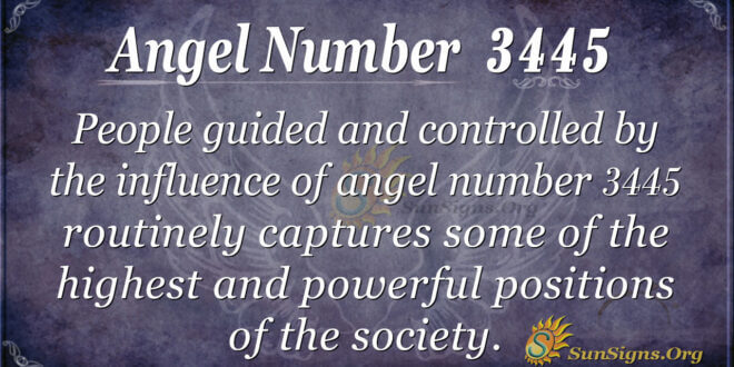 3445 angel number