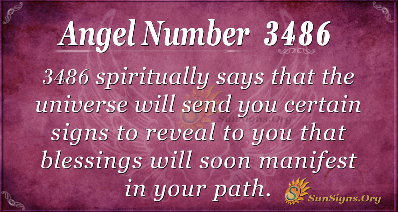 Angel Number 3486 Meaning Signs Of Prosperity SunSigns Org