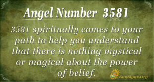 3581 angel number