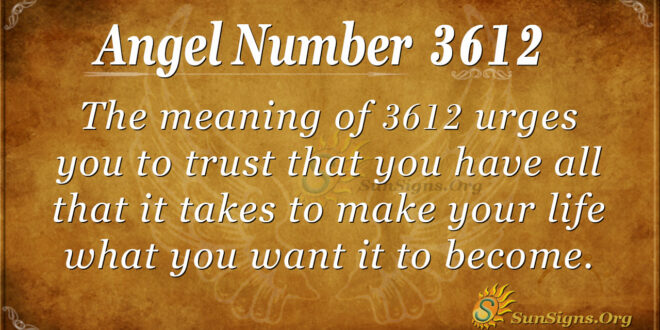 3612 angel number