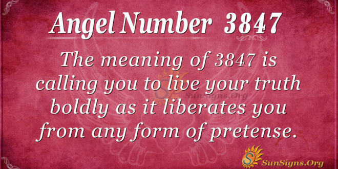 3847 angel number