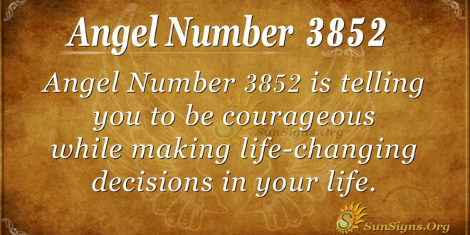 3852 angel number