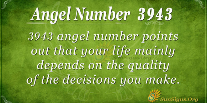 3943 angel number