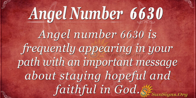 6630 angel number