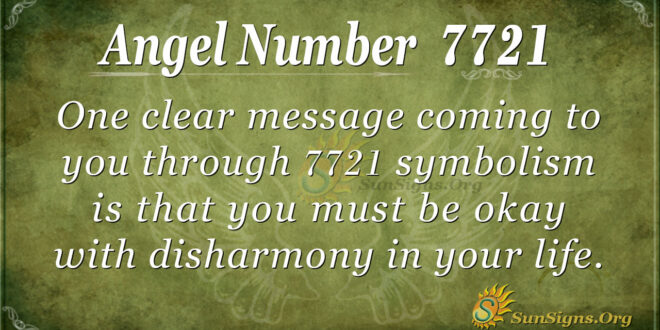 angel number 7721
