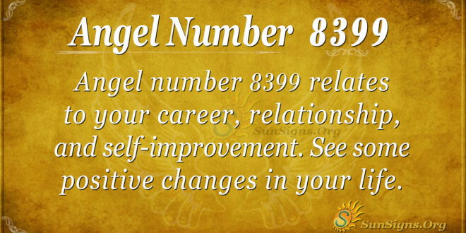 Angel number 8399