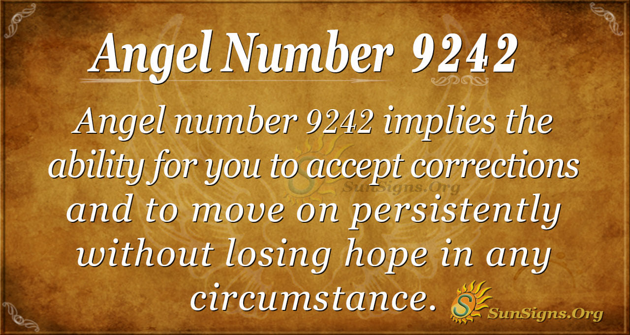 Angel Number 9242 Meaning Having A Strong Attitude  SunSigns Org
