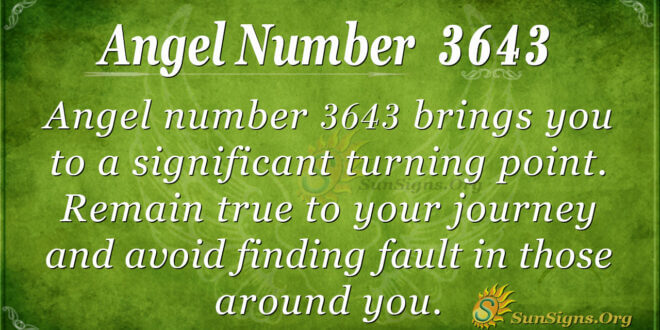 3643 angel number