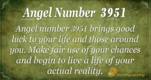 Angel Number 3951