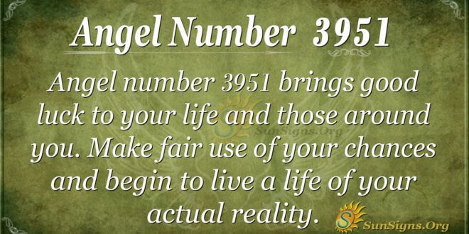 Angel Number 3951