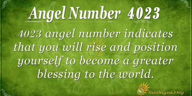 4023 angel number