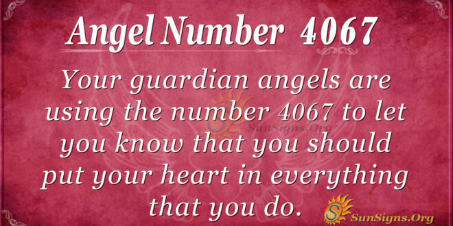 4067 angel number
