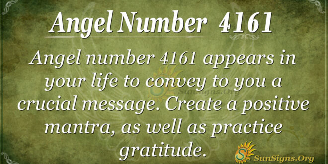 4161 angel number