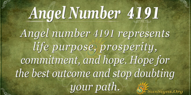 4191 angel number