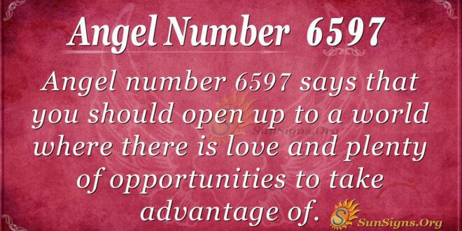 6597 angel number