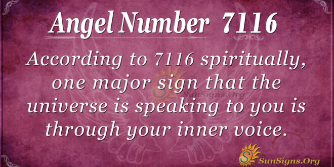 7116 angel number
