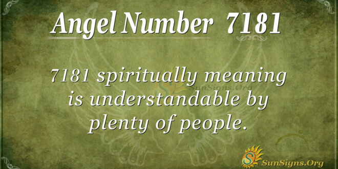7181 angel number