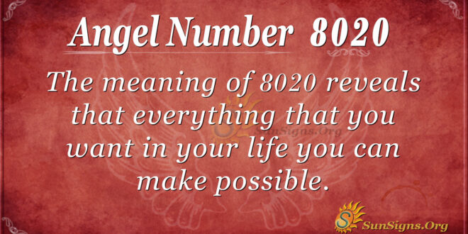 8020 angel number
