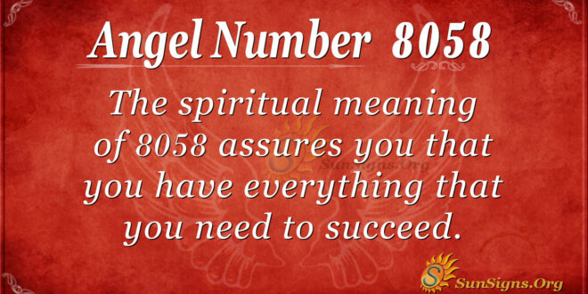 8058 angel number
