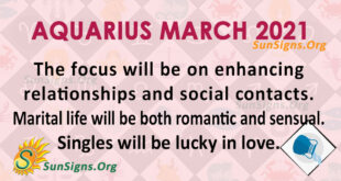 Aquarius March 2021