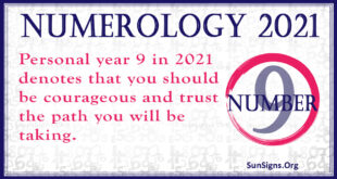 numerology number 9 2021
