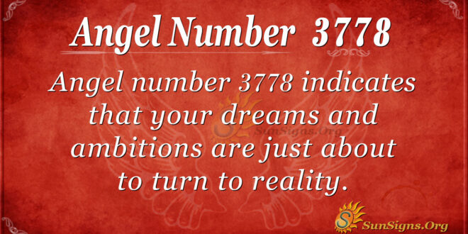 3778 angel number