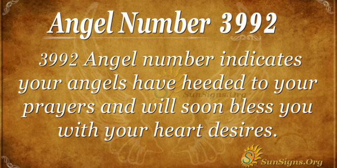 3992 angel number