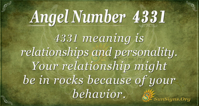 Angel Number 4331 Meaning: Balance Your Life - SunSigns.Org