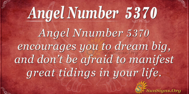 5370 angel number