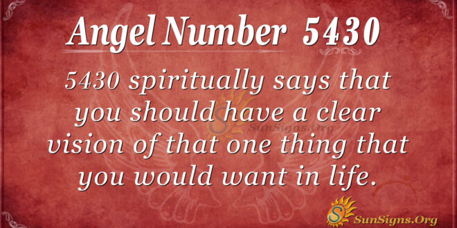 5430 angel number