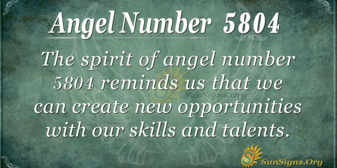 5804 angel number