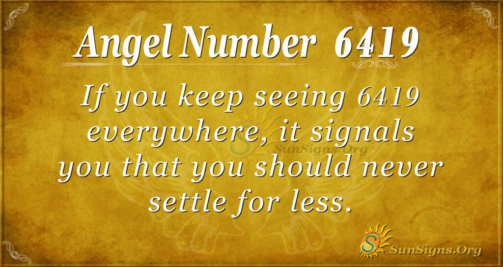 6419 angel number