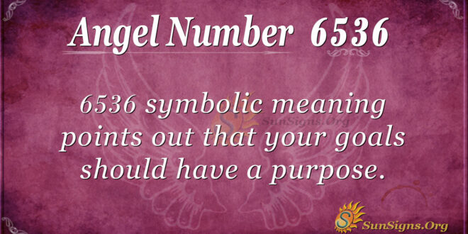 Angel Number 6536