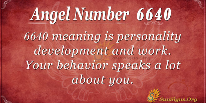 6640 angel number